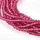 Faceted Glass Beaded Necklaces NJEW-D041-03-2