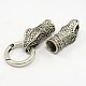 Snake Head Alloy Spring Gate Rings PALLOY-L126-02AS-2