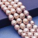 Fili di perle di perle d'acqua dolce coltivate naturali PEAR-P060-28A-01-1