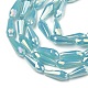 Гальванизированные непрозрачные стеклянные бусины EGLA-L015-FR-B18-01-2