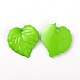 Mixed Color Acrylic Leaf Pendants for Chunky Necklace Jewelry X-SACR-R015-M-2