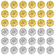 Dicosmétique 600 pièces 2 couleurs perles en alliage de style tibétain FIND-DC0002-54-1
