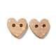 Carved 2-hole Basic Sewing Button Shaped in Heart NNA0YZA-4