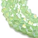 Abalorios de vidrio imitación de jade electroplate hebras GLAA-F029-J4mm-A01-3