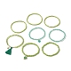 8 pièces 8 styles ensemble de bracelets extensibles en perles de verre BJEW-JB09192-01-5
