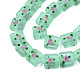 Handmade Frosted Lampwork Beads Strands LAMP-N021-38D-3