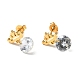 Boucles d'oreilles pendantes avec couronne d'étoiles en zircone cubique transparente EJEW-G292-04G-2