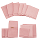 NBEADS 12 Pcs Pink Microfiber Jewelry Pouch ABAG-NB0001-54A-1
