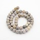 Natural Malachite Gemstone Round Beads Strands G-N0148-04-8mm-2