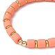 Bracelets extensibles en perles de colonne d’argile polymère BJEW-JB09756-3