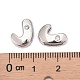 Perles coulissantes de lettre pour la fabrication de bracelet de montre ALRI-O012-J-NR-3