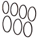 Unicraftale 14 pz 7 anelli a dito a cupola liscia lucida per donna ragazza RJEW-UN0001-06-1