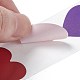 8 цветная бумажная наклейка в виде сердца X1-STIC-E001-06-4