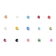 180g perles de rocaille en verre 15 couleurs SEED-JQ0003-01D-3mm-6