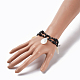 (vente d'usine de fêtes de bijoux) bracelets à breloques extensibles à coque en spirale BJEW-JB04116-5