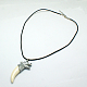 Leather Pendant Necklaces for Women NJEW-P127-052AS-3
