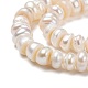 Fili di perle di perle d'acqua dolce coltivate naturali PEAR-Q015-031B-01-4