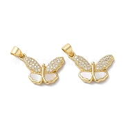 Латунные микропаве прозрачные подвески с фианитом KK-B083-38G