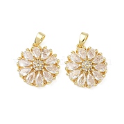 Латунные микро проложить кубического циркония подвески KK-L256-22G