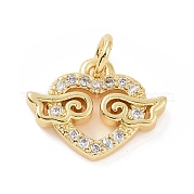 Латунные микро проложить кубического циркония подвески KK-C012-23G