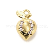 Латунные микро проложить кубического циркония подвески KK-L229-001G-07