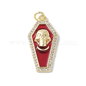 Латунные микро проложить кубического циркония подвески KK-F892-04G-02B