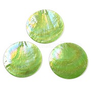 Подвески из натуральной ракушки капиз SSHEL-Z002-01A