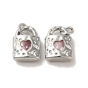 Латунные микро проложить кубического циркония подвески KK-H461-06P-01