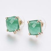 Серьги из граненого стекла GLAA-F084-C02