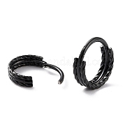 Витые серьги-кольца для девушек STAS-K233-05EB