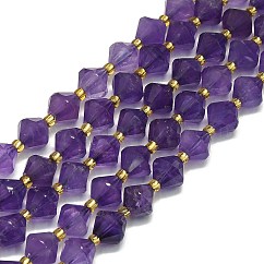 Fili di perline, sfaccettato, rombo, 8~8.5x8~8.5mm, Foro: 1 mm, circa 37pcs/filo, 15.35'' (39 cm)