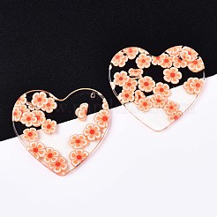 Прозрачные прозрачные подвески из ацетата целлюлозы (смолы)&nbsp;LS-KY-T040-56D