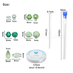 Наборы для изготовления ювелирных изделий из зеленой серии своими руками&nbsp;DIY-YW0003-05C