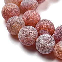 Fili di perline di agata naturale stagionato&nbsp;G-P538-A01-13