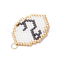 Подвески из стеклянных бусин с изображением двенадцати созвездий&nbsp;PALLOY-MZ00891-12