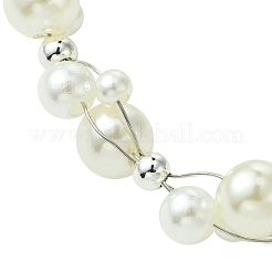Bracciali con perline di imitazione in acrilico e plastica ABS per le donne&nbsp;BJEW-JB11477
