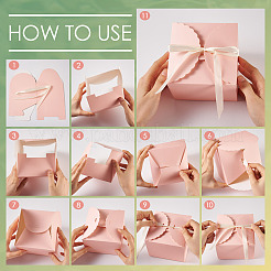 10 комплект квадратных бумажных подарочных коробок&nbsp;CON-TA0001-11A