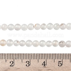 Нити из натурального дендритного агата&nbsp;G-C011-4mm-01