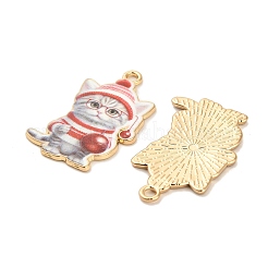 Noël pendentifs émail en alliage&nbsp;LS-ENAM-K069-43C