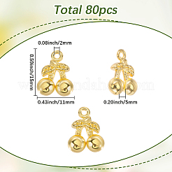 80 pièces pendentifs en alliage de style tibétain&nbsp;FIND-SC0014-56G