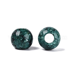 Perle europee di diaspro verde naturale a macchie&nbsp;G-Q607-02J