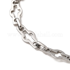 2 bracelet à chaîne creuse en acier inoxydable 304&nbsp;BJEW-JB12293