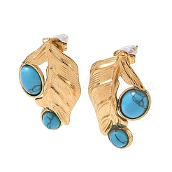 Pendientes de acero inoxidable 304 para mujer&nbsp;SA-CBA83B5-01G