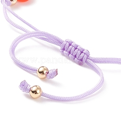 Braccialetto di perline intrecciate in resina malocchio&nbsp;BJEW-JB08411