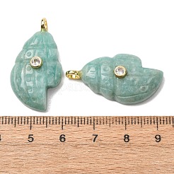 Anhänger aus natürlichem Amazonit&nbsp;G-H357-05G-01