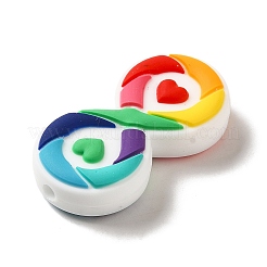 Perline focali in silicone a tema autismo infantile&nbsp;SIL-P007-C04