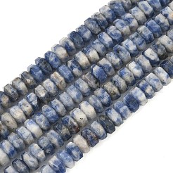 Natürliche blaue Fleck Jaspis Perlen Stränge&nbsp;G-L654-I06-01