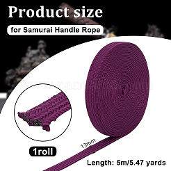 Лента из смеси хлопка и шелка для украшения рукояти меча&nbsp;OCOR-WH0085-72A