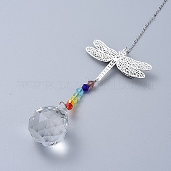 Кристаллы люстра ловцы солнца призмы чакра висит кулон&nbsp;LS-AJEW-I040-15P