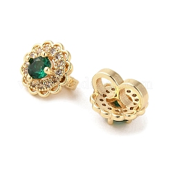 Pendentifs avec zircon cubiques à micro-pavés en laiton&nbsp;KK-P260-18G
